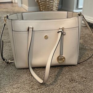 Michael Kors 3 in 1 tote bag in cream